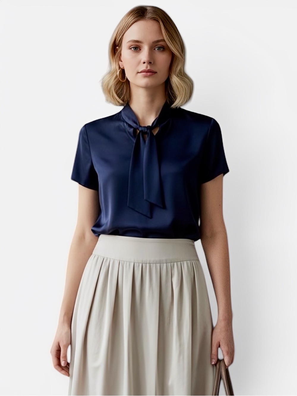J. Crew Light Grey Cotton Pleated A-Line Mini Skirt Size 0